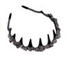 Fascia per Capelli in Cristallo Dentata, Lusso Leggero, Completamente Ricoperta di Diamanti, Semplice ed Elegante, Fascia Sottile Retro e Versatile