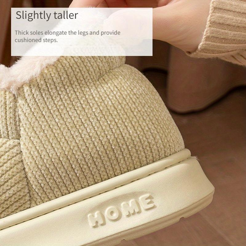 High Top Fleece Lined Winter Boots for Women Thick Warm Lightweight EVA Sole