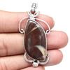 Necklace Septerian Jasper Gemstone Gift For Her Silver Jewelry 2.25"
