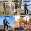Portable solar panels, a must-have for camping. A foldable solar charger suitable for power stations, with USB-A and Type-C outputs