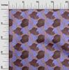 oneOone Georgette Viscose Brown Fabric Leaves Diy Clothing Quilting Fabric Print Fabric By Yard 42 Inch