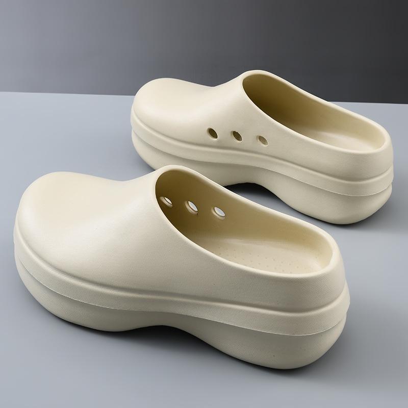 Men's Plus Size Beach Sandals 44-45: Thick-Soled, Height-Boost, Comfort Slip-Ons