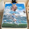 Haaland Football FlAannel Blanket, High Quality Comfortable for All Seasons, Home Decor, Warmth and Comfort