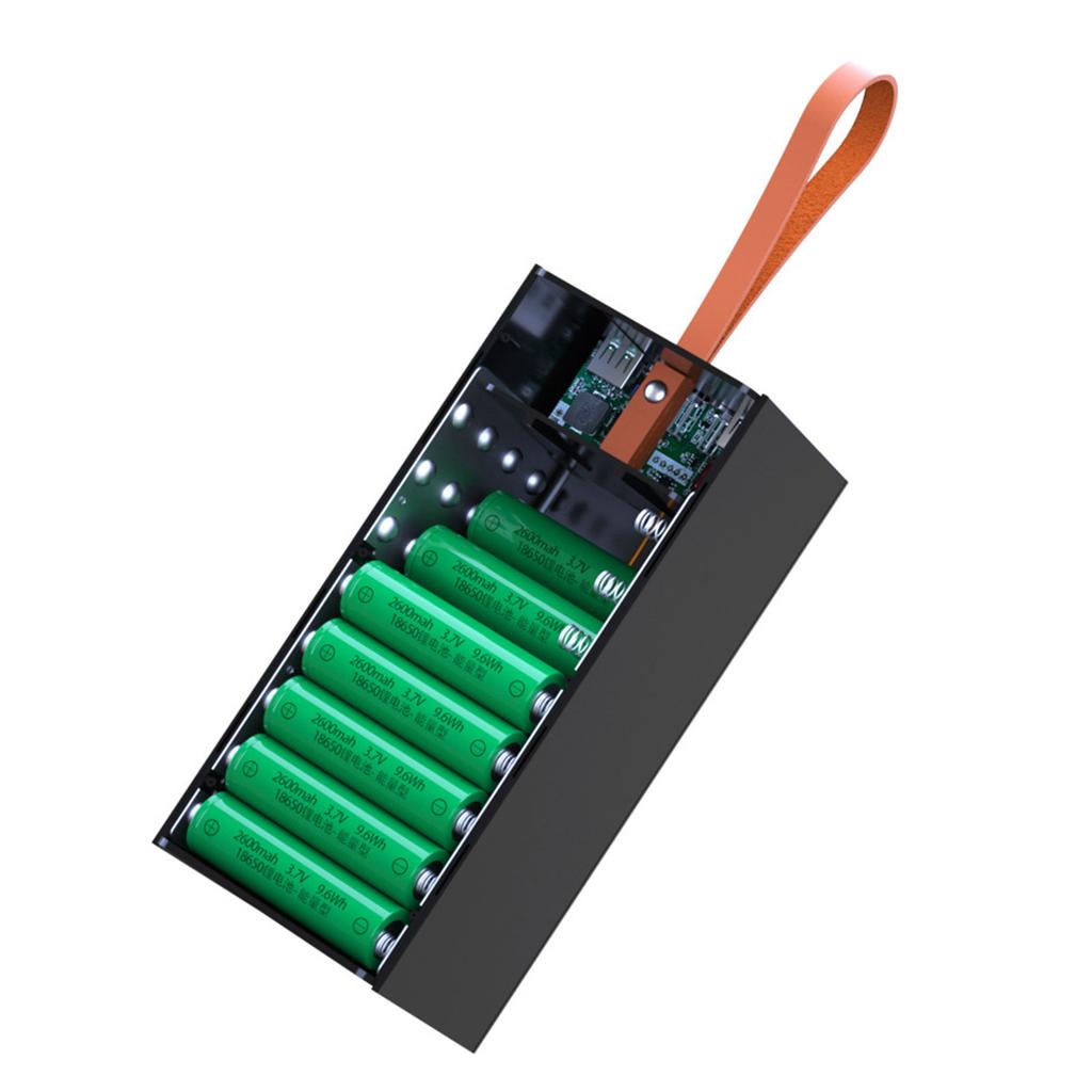 Battery Case DIY Pack, Convenient and User Friendly Large Capacity Powers Bank Case Quick Charging Powers Case