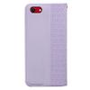 For iPhone 16e Wallet Phone Case Strong Magnetic Checkered Pattern Imprint Leather Flip Cover
