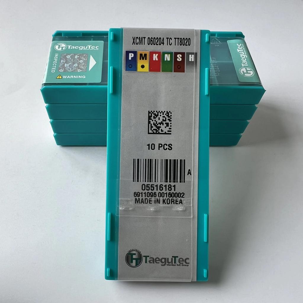 TaeguTec / XCMT060204TC TT8020 /Original genuine CNC alloy blade 10 PCS