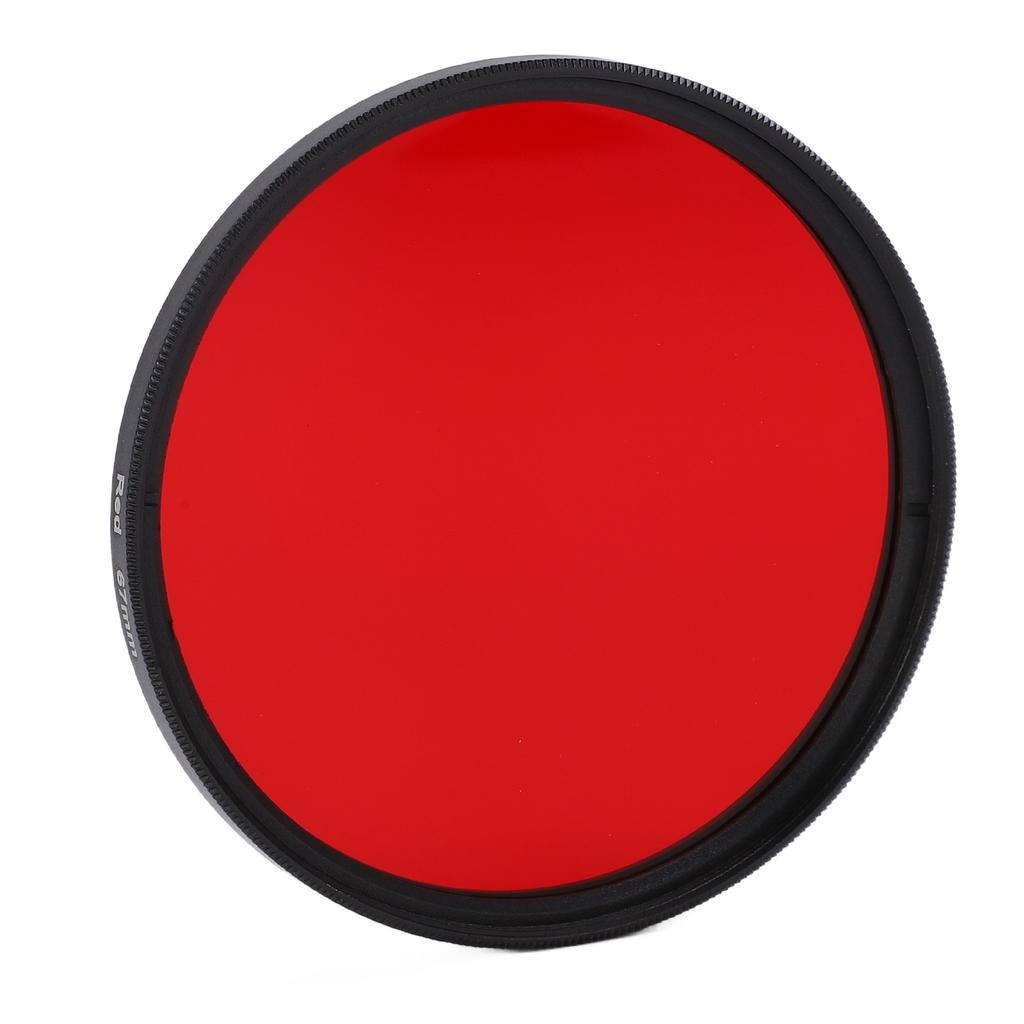 Threaded Camera Lens Filter Full Red Color Filter Optical Glass for Nikon Camera Lens