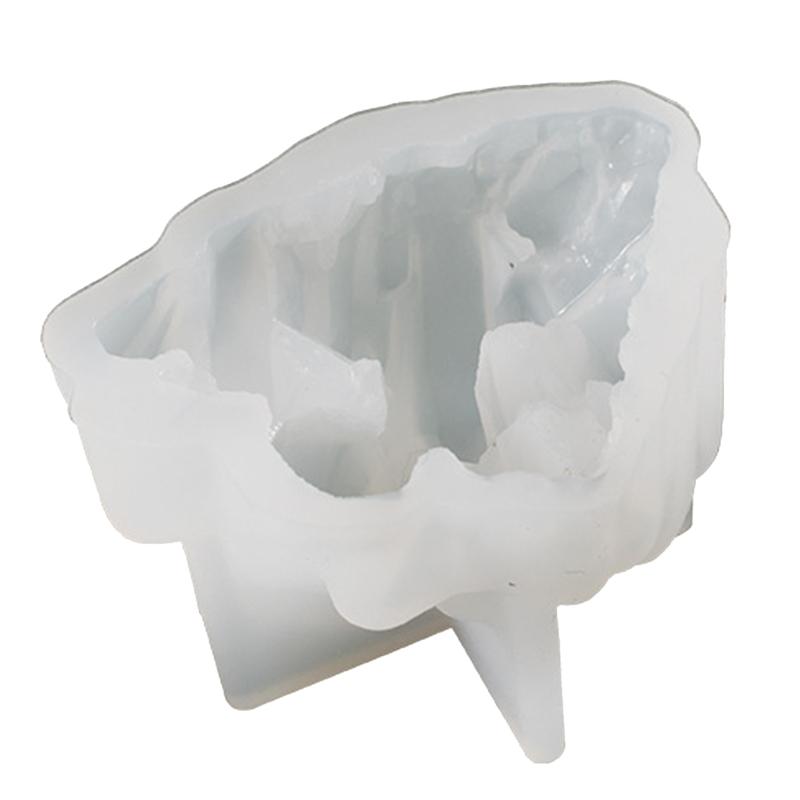 18 Styles Ice Cluster Ornament Epoxy Crystal Cluster Mould Rockery Stone Ice Crystal Pillar Candle Silicone Mould