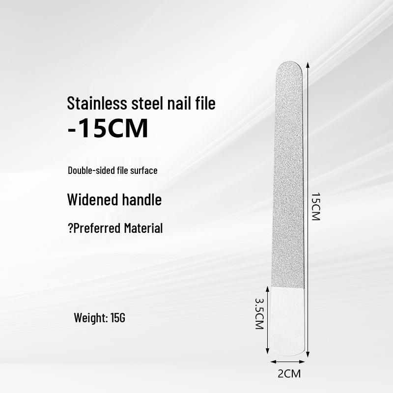 Двусторонняя нержавеющая пилка для ногтей для маникюра и педикюра