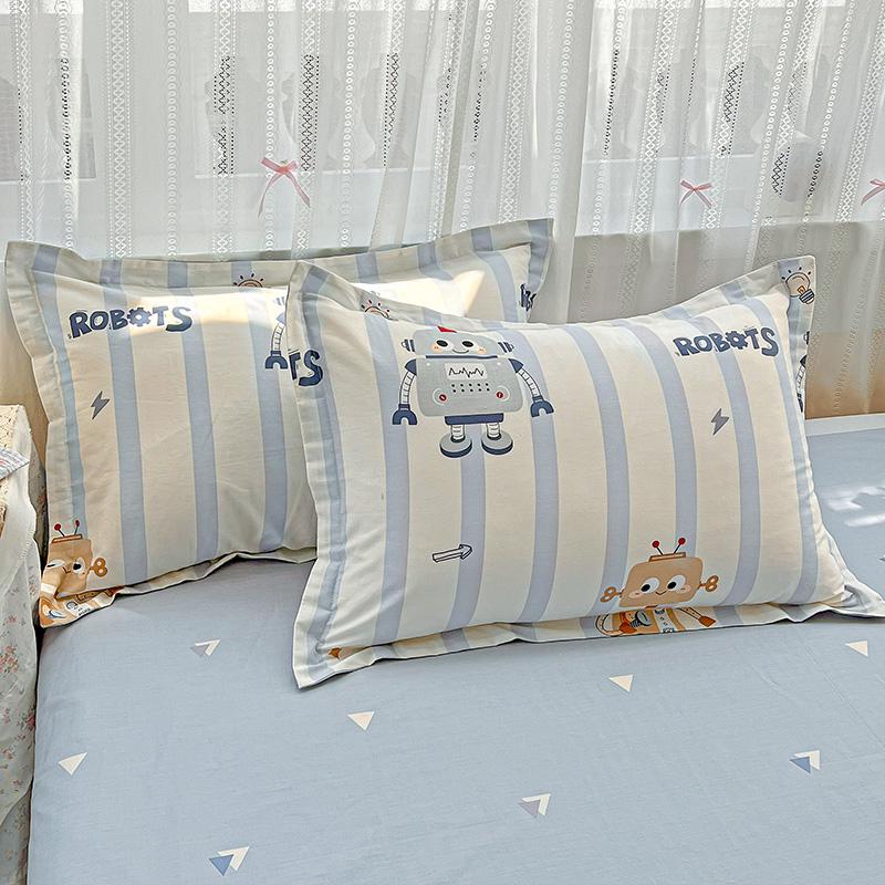 2025 Pure Cotton Cartoon Pillowcase Set - Pair of 48x74cm Pillow Covers