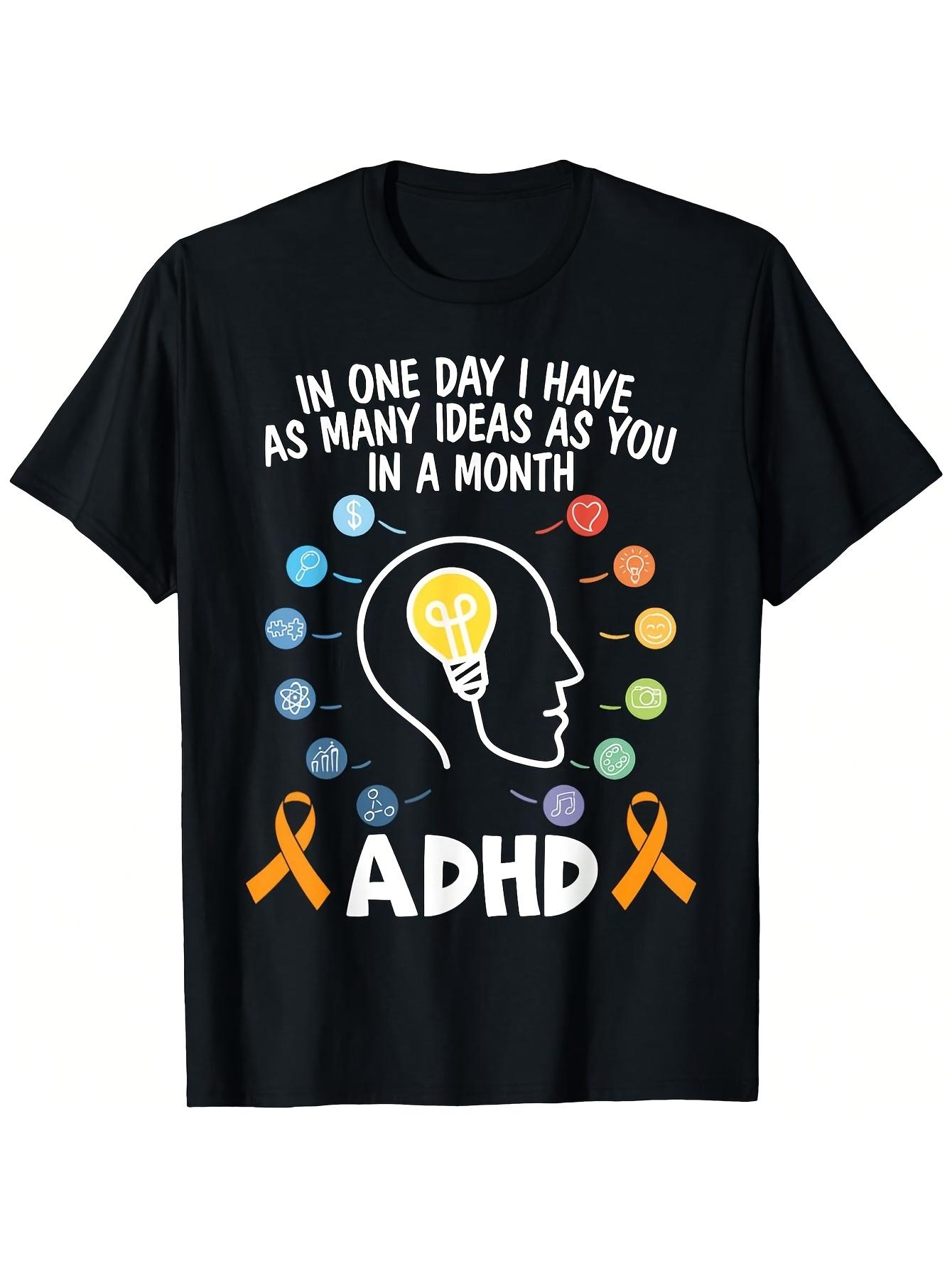 Men s T-Shirt Y2K Embrace Neurodiversity Adhd Awareness S