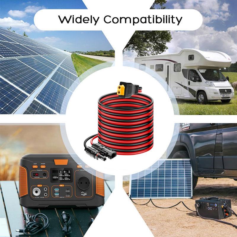 12AWG Solarmodul zu XT60 Adapterkabel 5m/3m für ALLPOWERS R600 R1500 R2500 Ecoflow River Delta Anker Bluetti Solargenerator