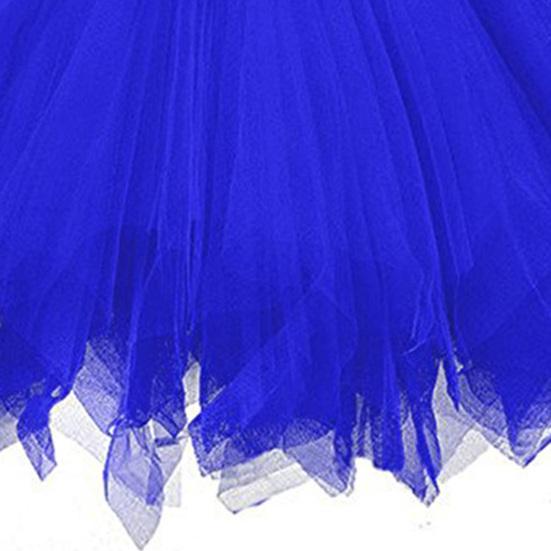 Falda de tul de cintura alta para mujer, color liso, para baile, enagua, falda de ballet de fiesta de varias capas, ropa de calle