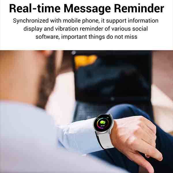NORTH EDGE NL01 Circular Touch Screen Sports Waterproof Smart Watch With Pedometer Heart Rate Monitor