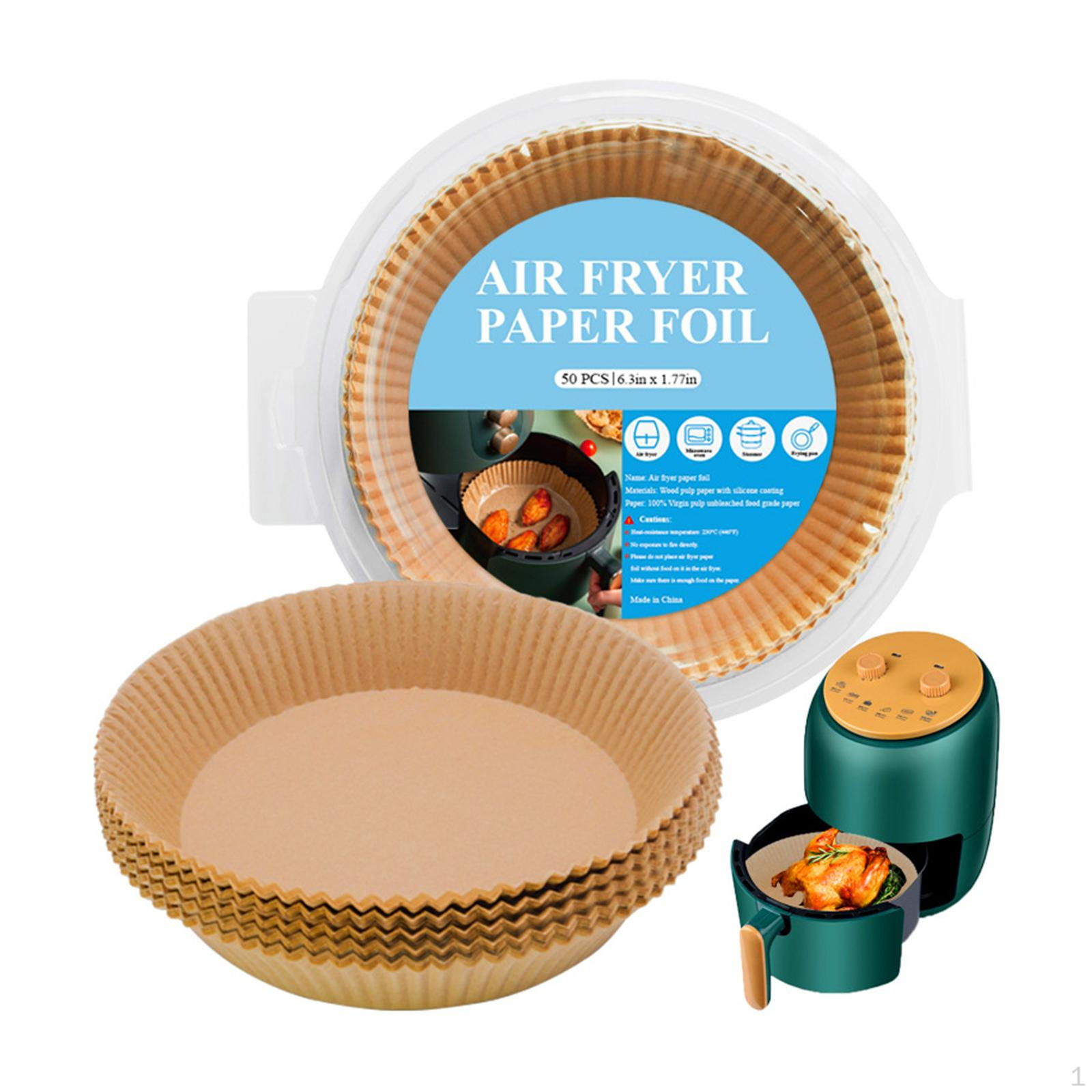 

100 шт. бумажные вставки для фритюрницы, термостойкие, маслостойкие, круглые листы для сковороды для выпечки 16cm