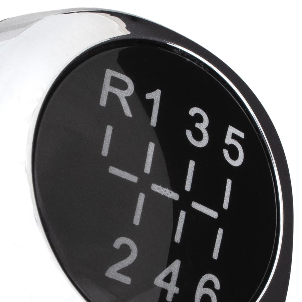 Hyundai i20 07-12 Gear Shift Knob BLACK + CHROME 6 SPEED