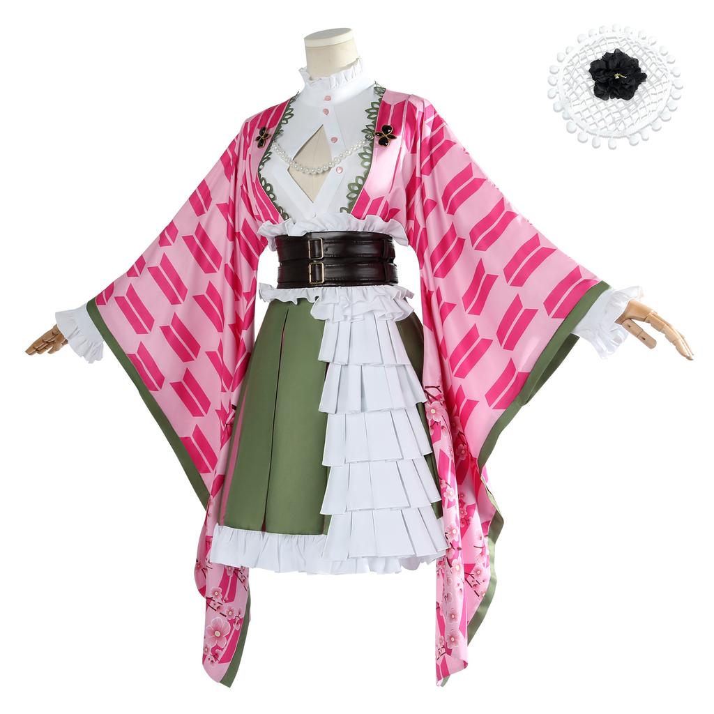 Demon Slayer cosplay outfit - Kanroji Mitsuri 5th Anniversary Commemorative Cosplay Costume 0060
