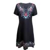 Women's Dresses Ethnic Print Loose Elastic Colorful Dresses