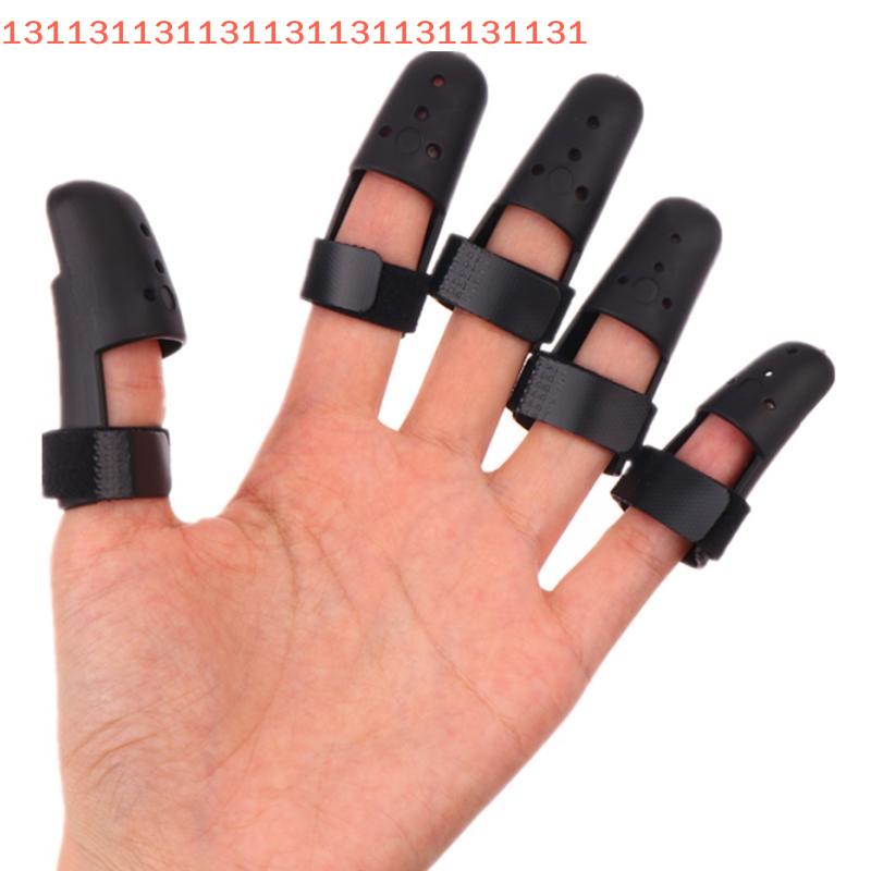 Black Finger Splint Brace Adjustable Finger Support Protector For Fingers Arthritis Joint Finger Injury Brace Pain Relief