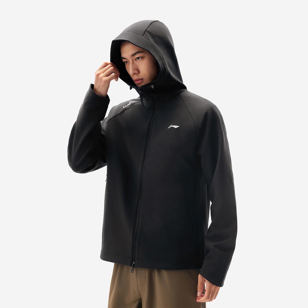 Li Ning Sports Commute Collection Trench Coat Men's Black AFDVE93-5