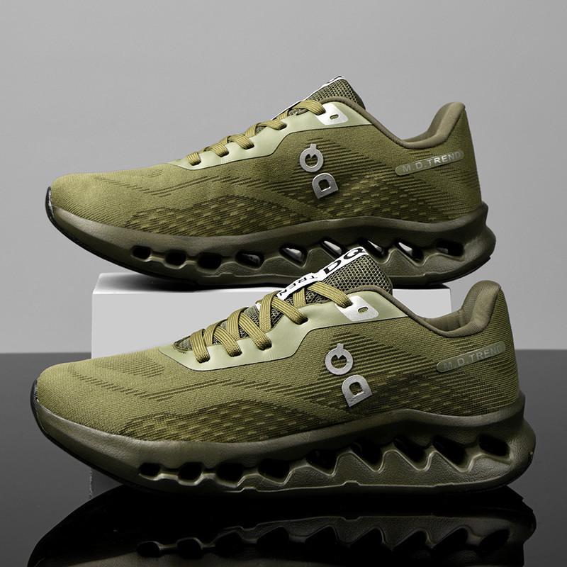 Spring New Arrivals: Lightweight Flyknit Running Shoes with Thick Sole & Shock Absorption
