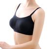 Sexy Open Back Spaghetti Strap Bandeau Sports Bra with Chest Pads and Wireless Support for Women, Stylish Wrap Design