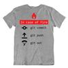 Fire Code Tasks Tshirt Programmer T-Shirt Funny Geek Tee T Shirt