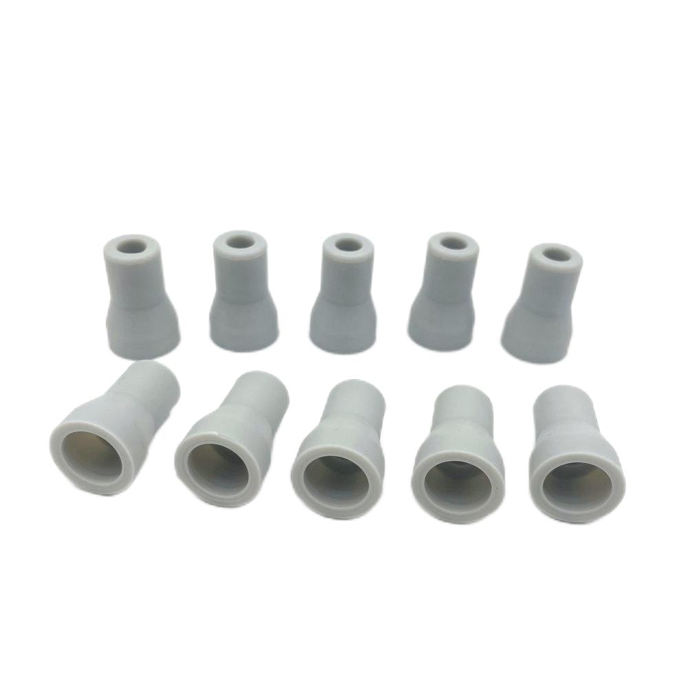 10 Stück Dental Speichelzieher Schwache Absaugung Starke Absaugung Gummi-Klickspitzen-Adapter Ersatz