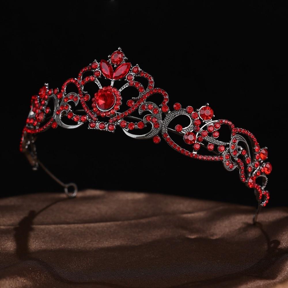 Cake Decorations Halloween Black Crown Luxury Queen Princess Tiara  Wedding Party Supplies