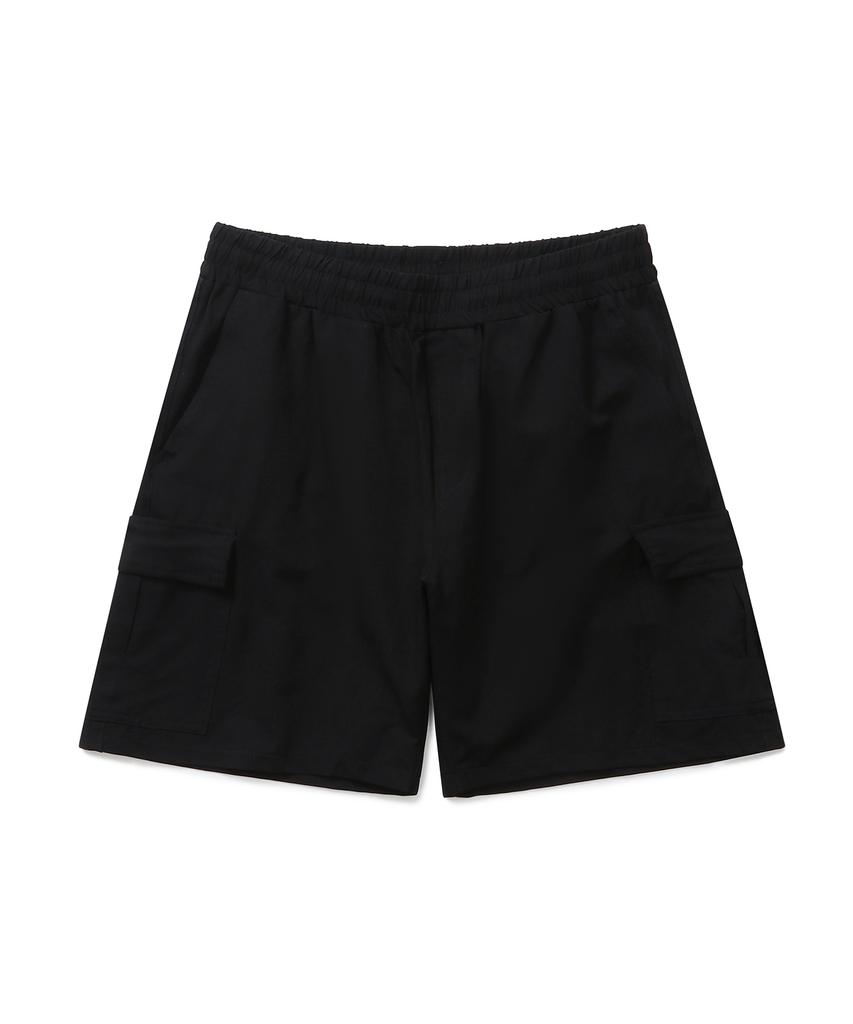 CONNECT KINLOCH Elastic Cargo Half Pants (Black)
