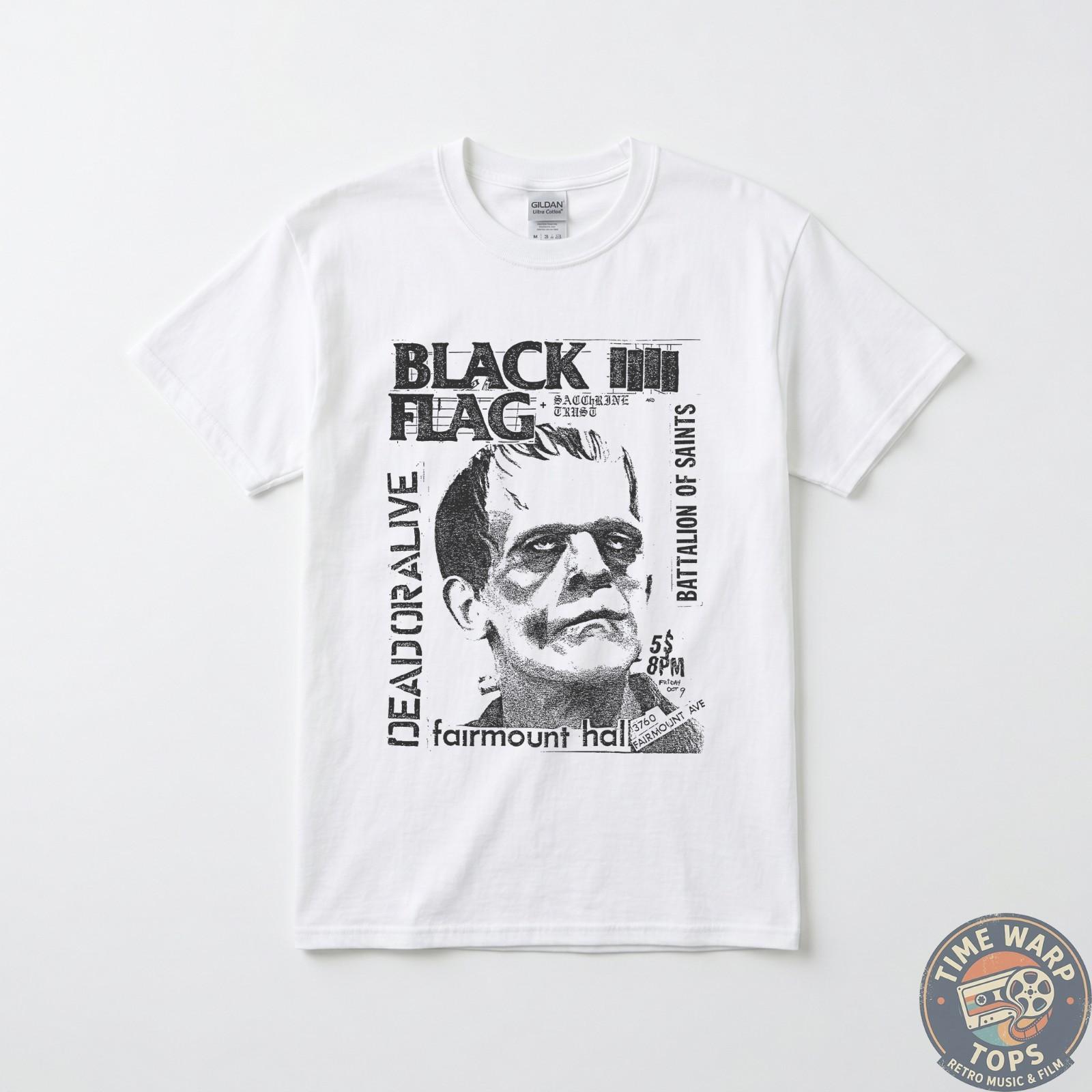 Black Flag Fairmount Hall T-Shirt, Music Band, Hardcore Punk, Punk Rock Unisex T-Shirt XXXXL