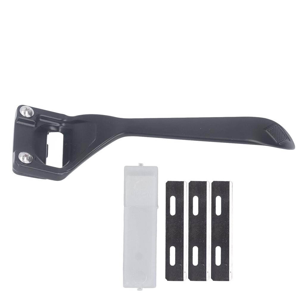 Leather Skiver 3 Blades Sturdy Durable Alloy Multipurpose Modern Black Portable Lightweight Leather Skiving Knife Black