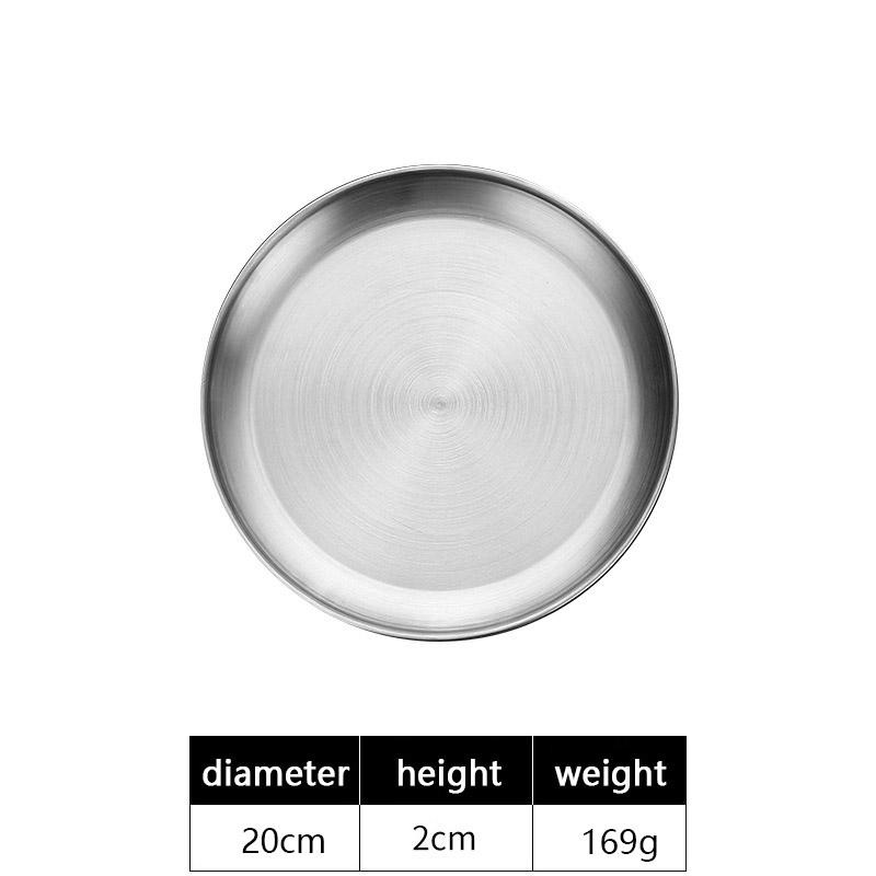 

Обеденные тарелки из нержавеющей стали, золотая сервировочная тарелка, ресторанная тарелка для рыбы, барбекю, суши, морепродуктов, большой плоский поднос для хранения