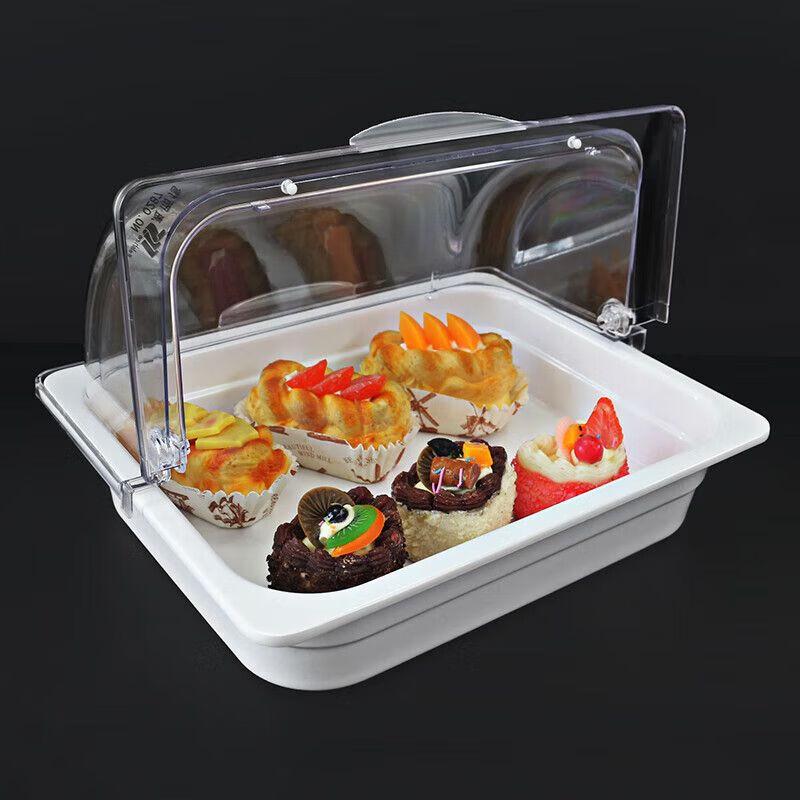 Меламиновый поднос для десертов для шведского стола с крышкой