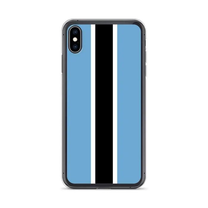 Coque iPhone - Multicolore - Drapeau Botswana - Souple - Silicone - Modelo Vertical