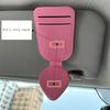 Car Auto Sun Visor Glasses Box Sunglasses Clip Card Ticket Holder Stand Fastener Pen Case Eyeglasses Car Accessories Woman