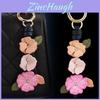 Style Leather Bag Charm With Floral Plant Pattern For Winter Fashion Accessories