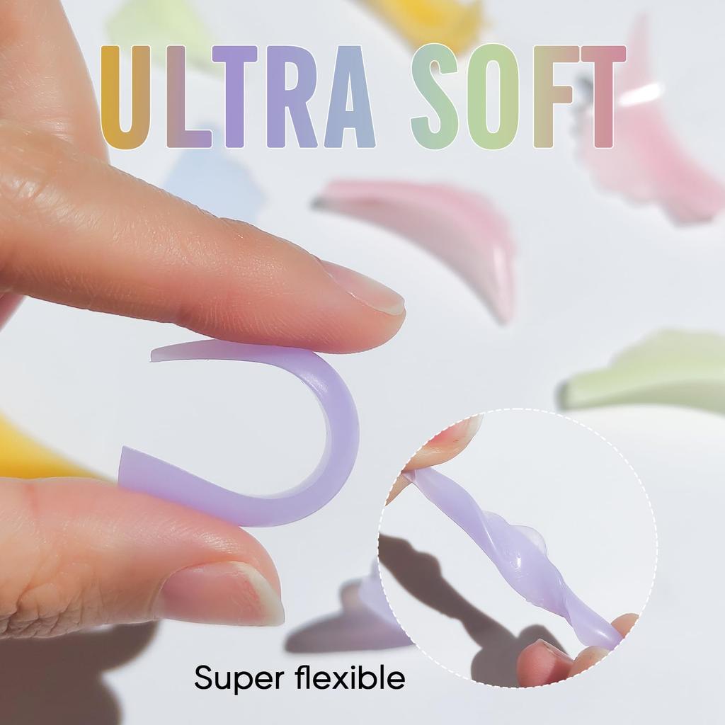 Libeauty Reusable Silicone Eyelash Lift 10 Super Soft Eyelash Lifting Eyelash Perm Tool Crown-Shaped Pads, Pads/5 Sizes, Shields,