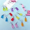 Gummy Bear Earrings1 Pair for Creative Cartoon Design Girls Birthday Festival
