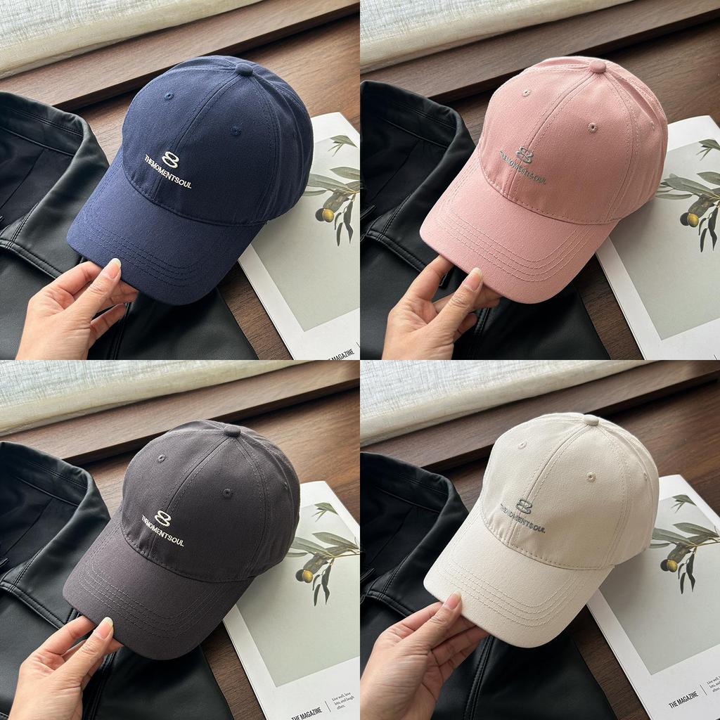 Cotton Baseball Cap With Embroidered Letters For Casual Men Women Summer Sun Protection