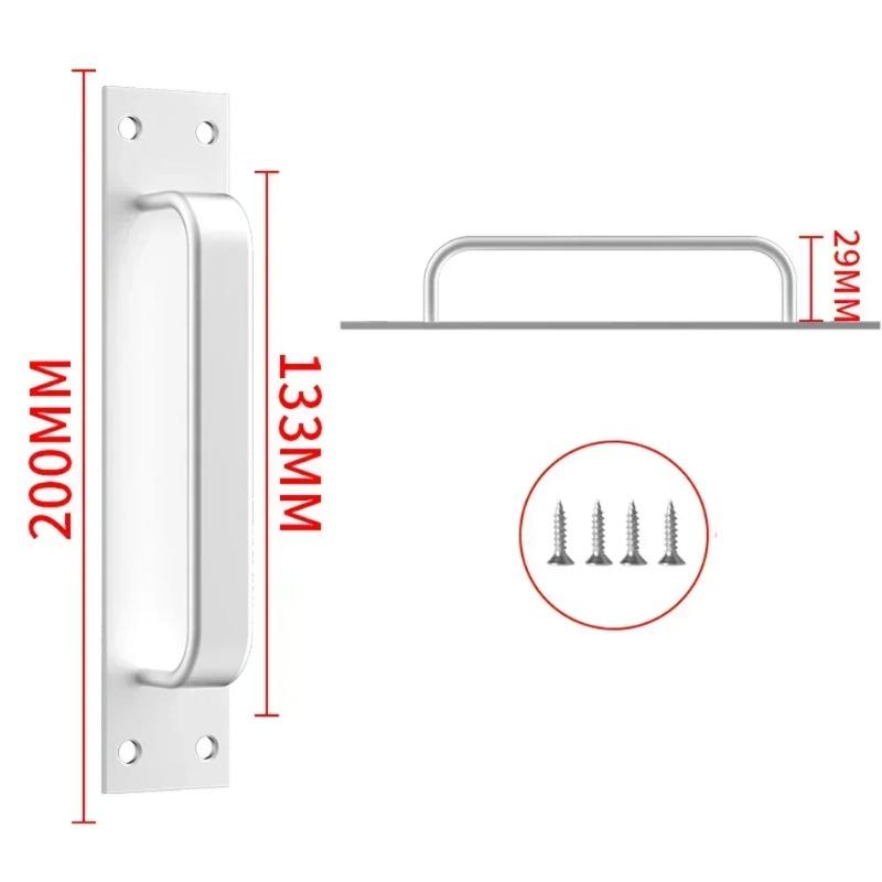 1 Stück Türgriff Aluminiumlegierung Fenster Schrank Balkon Schiebetürgriff Kleiderschrank Möbelbeschläge Heimwerker