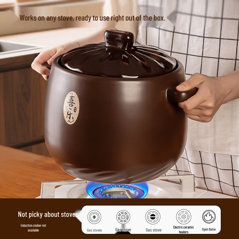 Ceramic Casserole Stew Pot