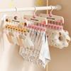 Multifunctional Clothes Rack Portable Sock Drying Tool Gifts Multi-Clip Storage Hanger