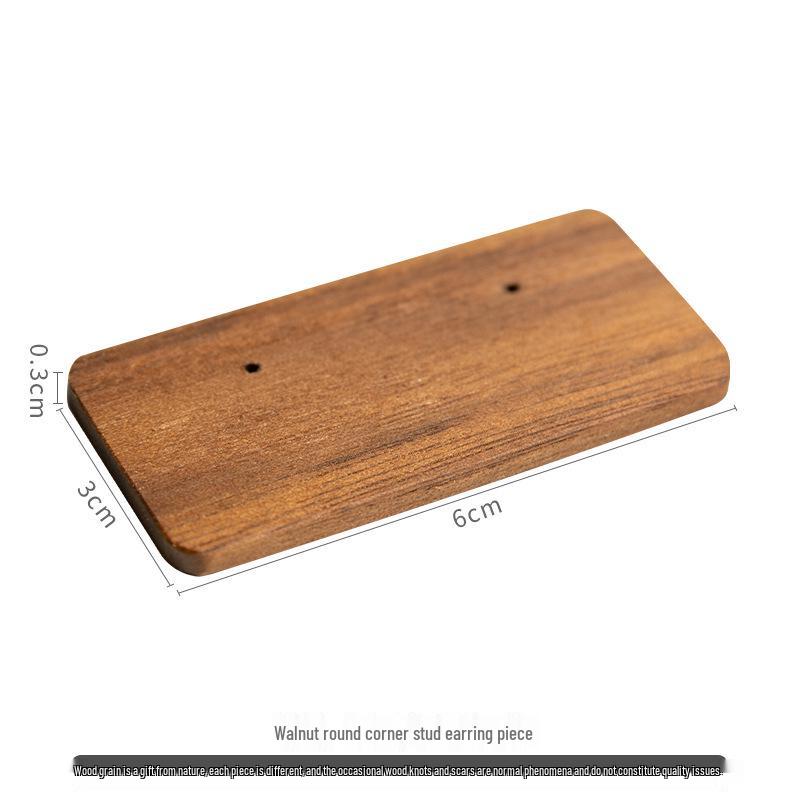 Solid Wood Retro Jewelry Display Stand with Rounded Corners