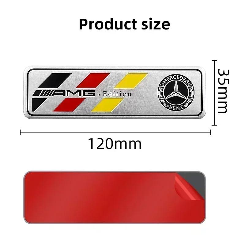 1Pcs 3D Metal Stickers Car Body Trunk Decal For Mercedes Benz AMG W177 176 W117 W116 W247 X156 W213 W205 W222 W223 W204 X253 o2