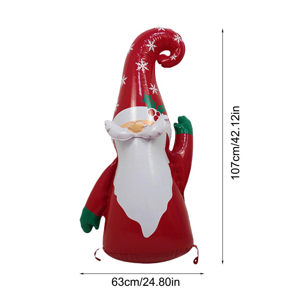 Christmas Inflatables Gingerbread Man Cartoon Christmas Gnome Outdoor Decorations Xmas Yard Decorations for Lawn