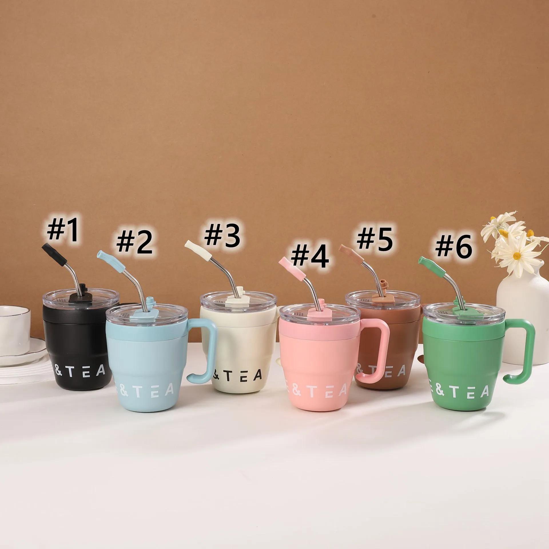 

Термос из нержавеющей стали, кружка для кофе, переносная кружка для горячих и холодных напитков, чая, молока, кружка с ручкой, 480 мл, офисная кофейная кружка с крышкой-соломинкой YY394 Send randomly