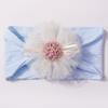 Hot-selling new children's headband cute mesh flower baby jacquard headscarf comfortable baby jewelry