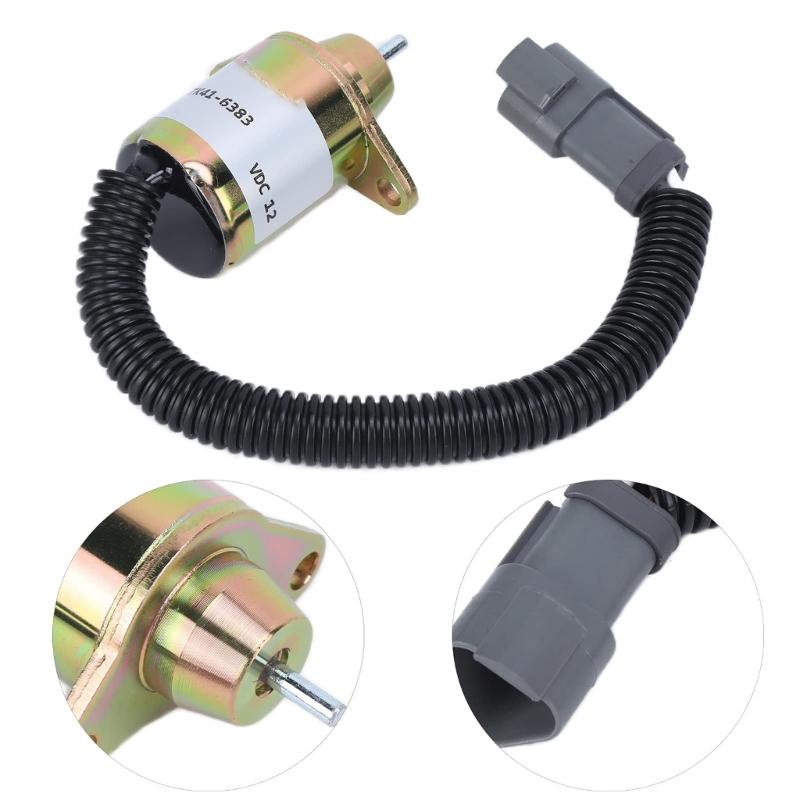 Stable Engine Shutdown Solenoid 12V Engine Shutdown Solenoid Switches Engine Cutoff Solenoid Valves for Engine Motor