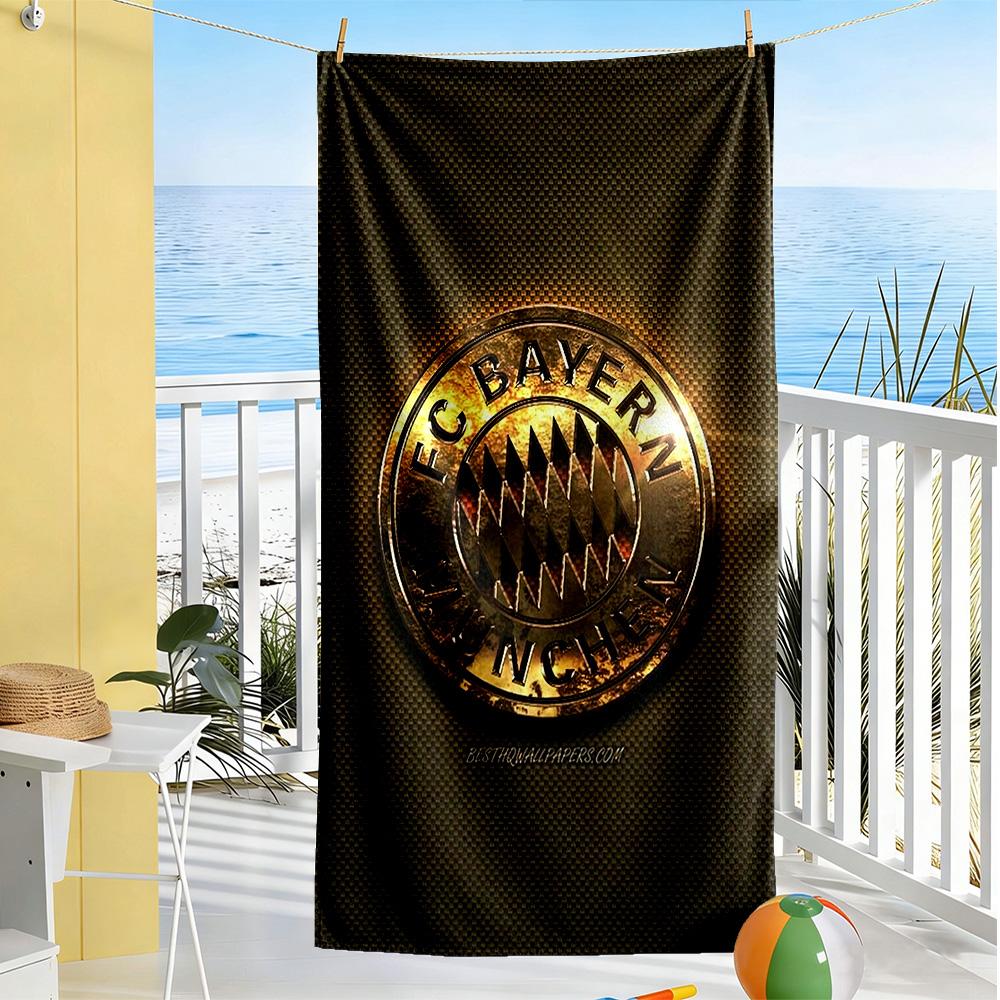 Bayern Munich Beach Towel Super Soft & Absorbent Comfortable Lightweight Suitable for Sports, Travel, Swimming, Yoga, Bathroom, Beach, And Pool